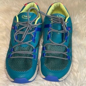 Chaco Blue and Gray Athletic Shoes